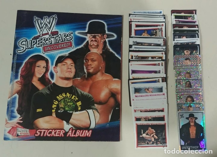 WWE Superstar Uncovered Stickers Collection _ Sticker Album 