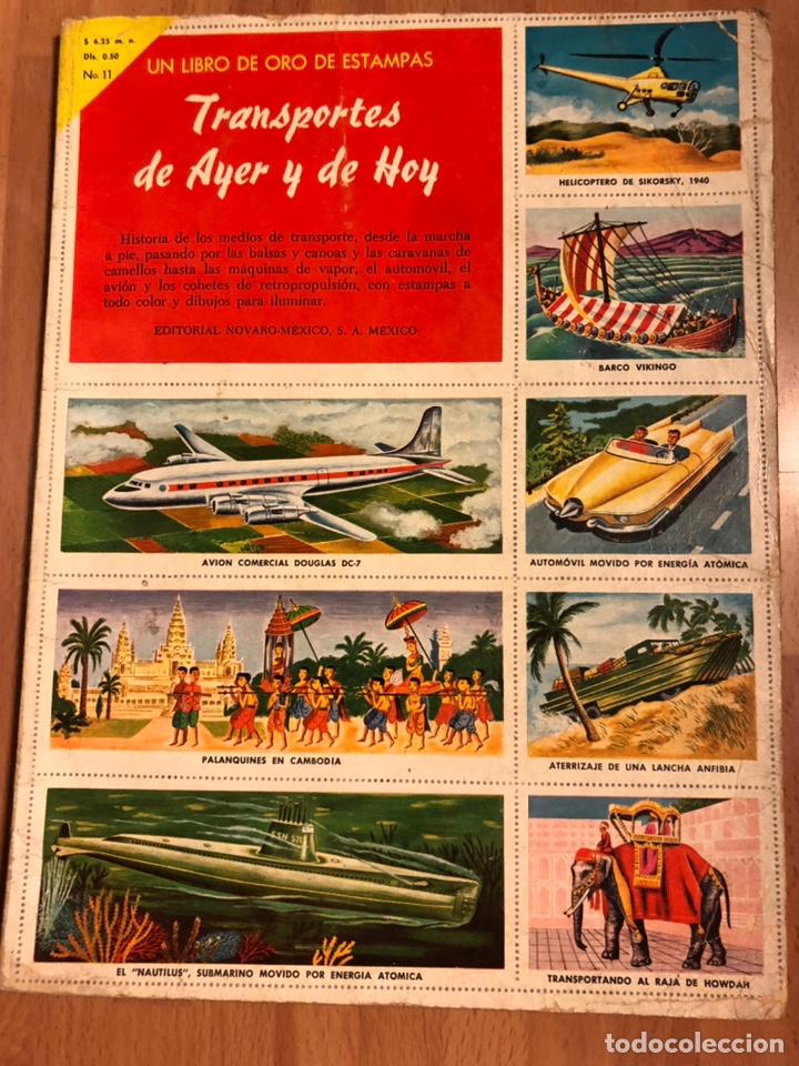 Collectionnisme Album: Album de cromos un libro de oro de estampas.transportes de ayer y de hoy.completo