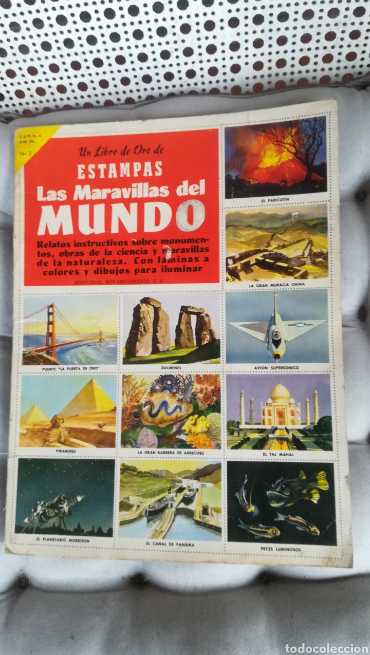 Collectionnisme Album: Antiguo &aacute;lbum Estampas de las Maravillas del mundo