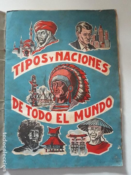 Sammeln Sammelalbum: &Aacute;lbum Tipos y Naciones de Todo el Mundo. Exclusivas triunfo. A&ntilde;os 50. 100 cromos. Completo. RARO