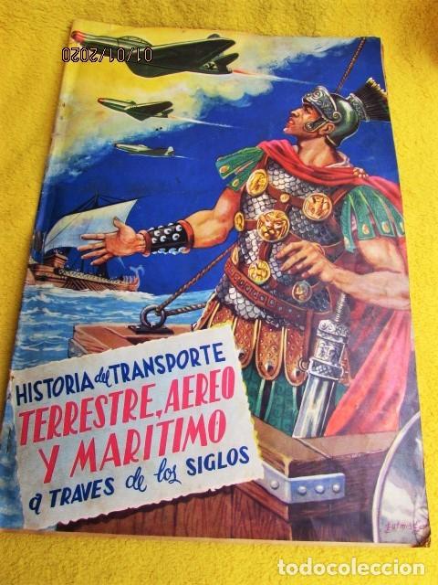 Coleccionismo &Aacute;lbum: FHER. HISTORIA DEL TRANSPORTE TERRESTRE, AEREO Y MARITIMO A TRAVES DE LOS SIGLOS. MAS DE 400 CROMOS.