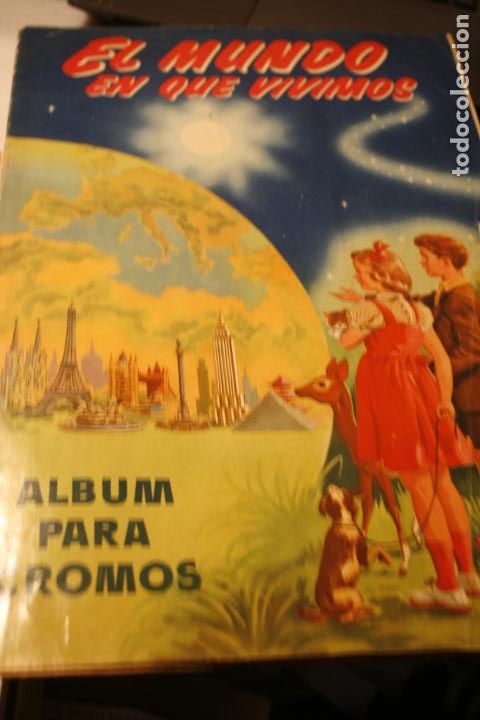 Colecionismo Caderneta: ALBUM DE CROMOS   EL MUNDO EN QUE VIVIMOS CON 276 CROMOS COMPLETO