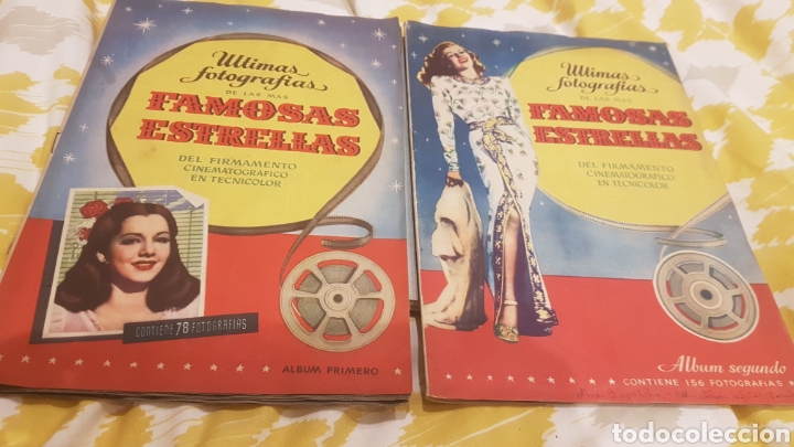 Coleccionismo Álbum: 2 Album primero y segundo FAMOSAS ESTRELLAS COMPLETOS Y EN PERFECTO ESTADO - Foto 1 - 195054958