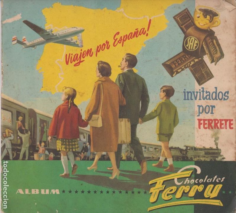 Colecionismo Caderneta: CHOCOLATES FERRU -- VIAJEN POR ESPA&Ntilde;A - INVITADOS POR FERRETE -- A&Ntilde;O 1957