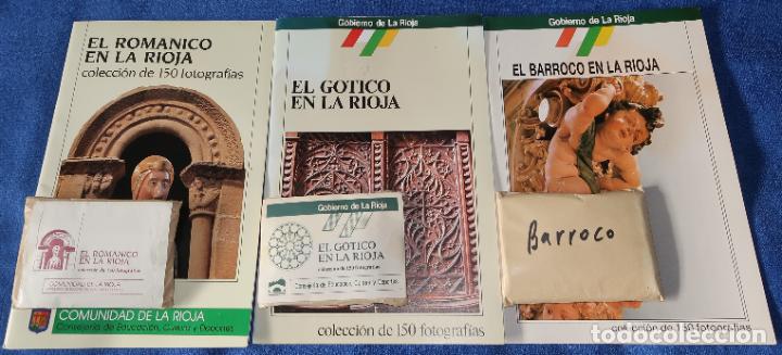 Collezionismo &Aacute;lbum: El Rom&aacute;nico - El G&oacute;tico - El Barroco en La Rioja (1984) &iexcl;Colecciones completas sin pegar!
