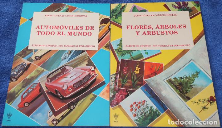 Collezionismo &Aacute;lbum: Automoviles de todo el mudo - Flores, &aacute;rboles y arbustos - J&oacute;venes Coleccionistas &iexcl;Sin pegar!