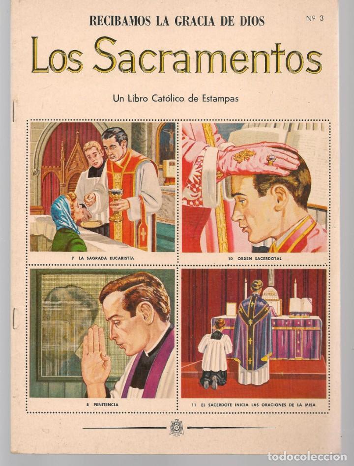 Collezionismo &Aacute;lbum: UN LIBRO CAT&Oacute;LICO DE ESTAMPAS. N&ordm; 3. LOS SACRAMENTOS. &iexcl;&iexcl;&Aacute;LBUM COMPLETO!!.NOVARO, 1960(P/B3)