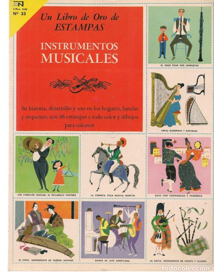 Collezionismo &Aacute;lbum: UN LIBRO DE ORO DE ESTAMPAS. N&ordm; 33. INSTRUMENTOS M&Uacute;SICALES.  &iexcl;&iexcl;&Aacute;LBUM COMPLETO!!. NOVARO(P/B3)