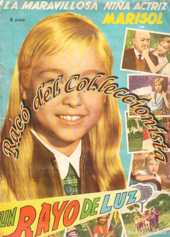 Coleccionismo &Aacute;lbum: MARISOL EN UN RAYO DE LUZ, &Aacute;LBUM DE CROMOS FHER 1960, COMPLETO, CROMOS EN MAL ESTADO,VER DESCRIPCI&Oacute;N