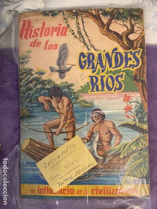 Collectionnisme Album: `HISTORIA DE LOS GRANDES RIOS ALBUM f-131 SE PUEDE LLEGAR A VENDER SUELTOS