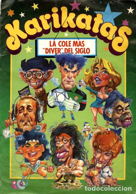 Coleccionismo &aacute;lbum: KARIKATAS (ESTE, 1990) ALBUM COMPLETO - Foto 1
