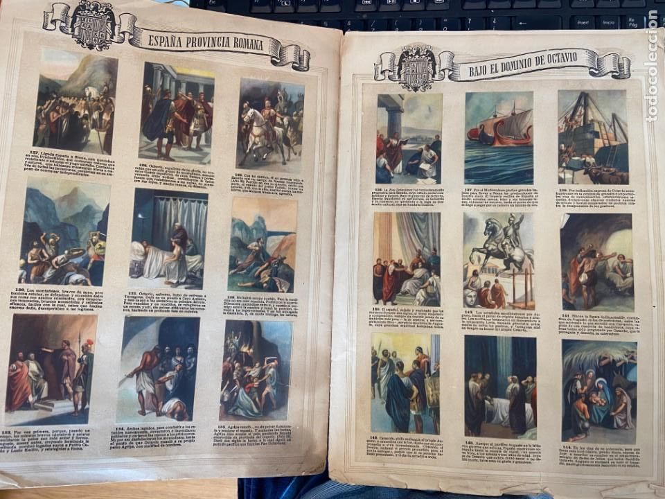 Colecionismo Caderneta: HISTORIA DE ESPA&Ntilde;A EDAD ANTIGUA COMPLETO SIN TAPA DELANTERA SE VENDEN SUELTOS 198MA