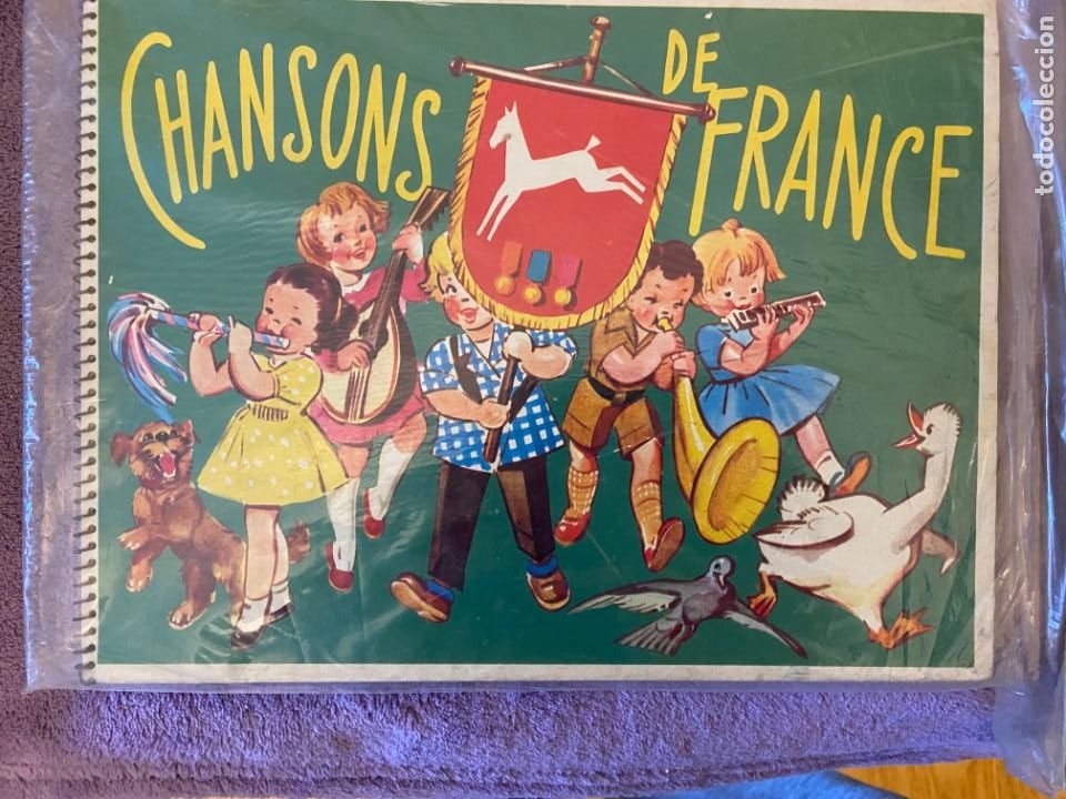 Collezionismo &Aacute;lbum: CHANSONS DE FRANCE COMPLETO NUEVO CHOCOLATES POULAIN 507MA