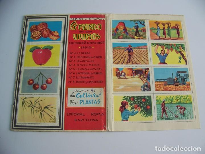 Collezionismo &Aacute;lbum: ALBUM COMPLETO EL MUNDO EN QUE VIVIMOS VOLUMEN 2 LOS CULTIVOS Y LAS PLANTAS EDITORIAL ROMA 1962