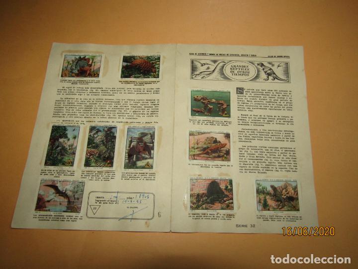 Colecionismo Caderneta: Serie 32 Completa sin Encuadernar GRANDES REPTILES Caja General Ahorros y Monte Piedad Zaragoza 1956