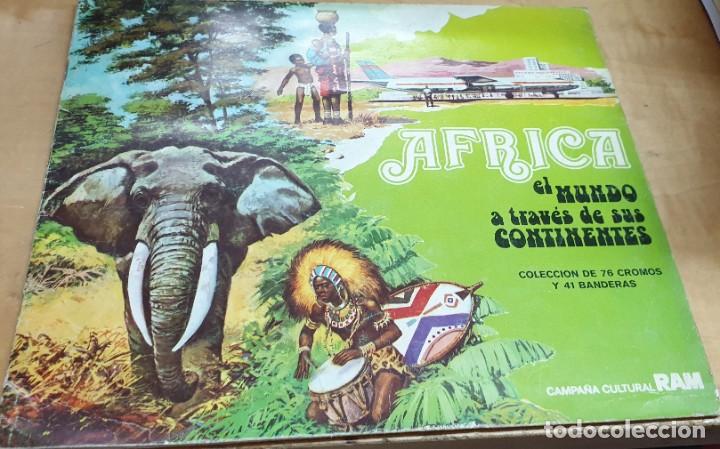 Collezionismo &Aacute;lbum: &Aacute;LBUM COMPLETO &Aacute;FRICA EL MUNDO A TRAV&Eacute;S DE SUS CONTINENTES RAM 27X23 CM.