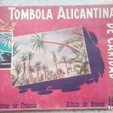 Coleccionismo Álbum: ALBUM DE BOLETOS 240 VISTAS DE FRANCIA COMPLETO 1957TOMBOLA ALICANTINA DE LA CARIDAD PERFECTO ESTADO