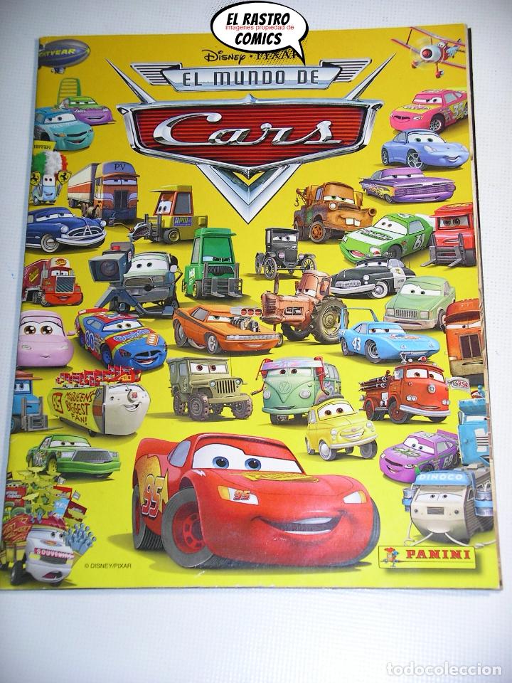 Collezionismo &Aacute;lbum: Album El mundo de Cars, casi completo con 121 cromos, con poster, ed. Panini, MUY DIFICIL.