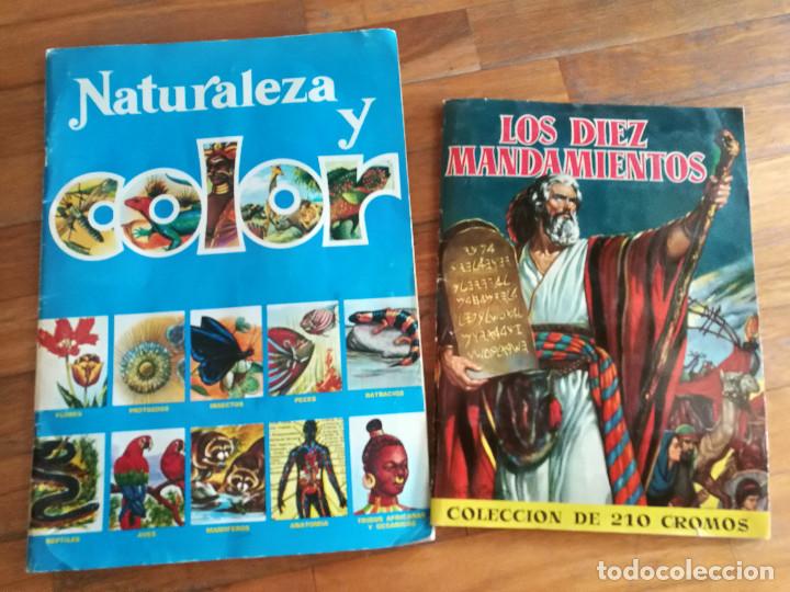 Collezionismo &Aacute;lbum: 2 albumes completos! Naturaleza y color, Los diez mandamientos
