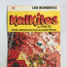 Coleccionismo Álbum: ALBUM KALKITOS DE VIVA YO NUMERO 32: LOS BOMBEROS. 1977. CALCOMANIAS. AÑOS 70.. Lote 221607033