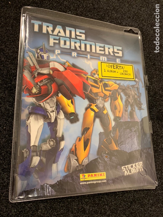 Coleccionismo &aacute;lbum: ALBUM VACIO PLANCHA TRANSFORMERS PRIME PANINI - Foto 1