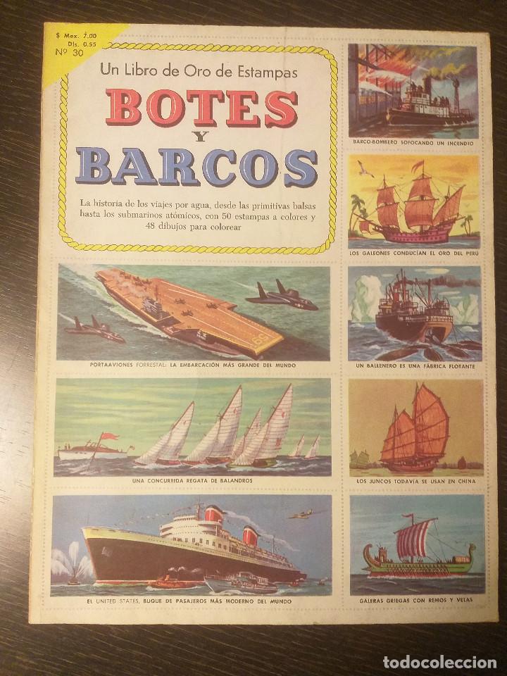 Coleccionismo &aacute;lbum: Un libro de oro en estampas n&ordm; 30: Botes y barcos - Foto 1