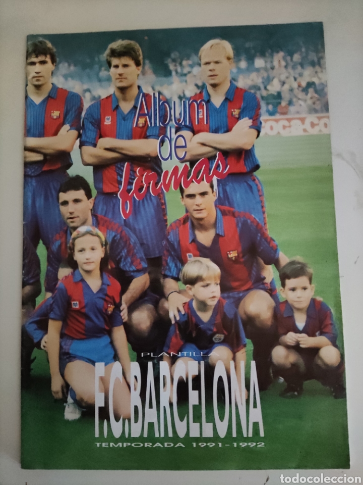 Colecionismo Caderneta: Album de firmas F.C Barcelona 1991 / 1992