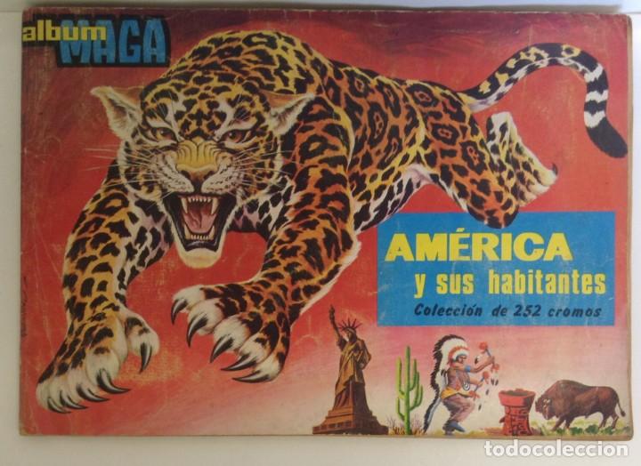 Collectionnisme Album: ALBUM DE CROMOS AMERICA Y SUS HABITANTES - COMPLETO - 1968 *** MAGA ***