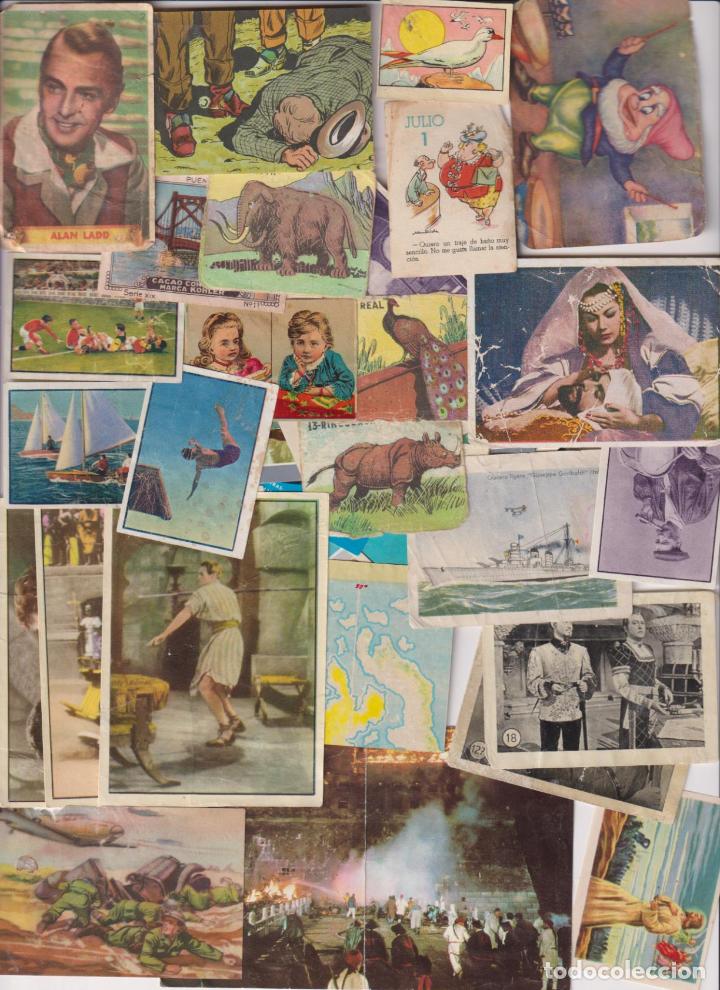 Coleccionismo &aacute;lbum: Lote de 60 cromos varios - Foto 1