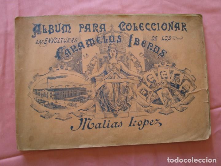 Collezionismo &Aacute;lbum: ALBUM DE CROMOS DE MAT&Iacute;AS L&Oacute;PEZ. PARA COLECCIONAR ENVOLTURAS DE LOS CARAMELOS IBEROS