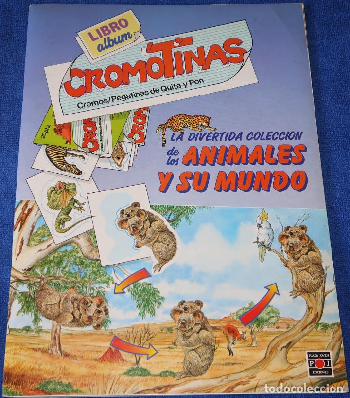 Colecionismo Caderneta: La divertida colecci&oacute;n se los animales y su mundo - cromotinas - Plaza Joven (1987) &iexcl;Completo!