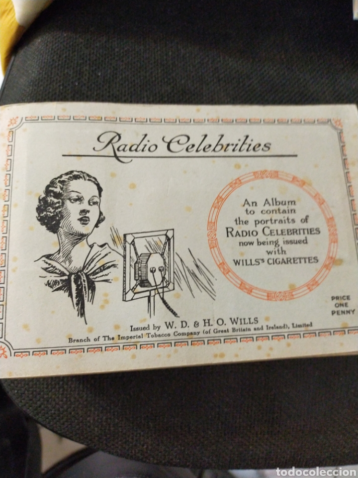 Colecionismo Caderneta: ALBUM INGL&Eacute;S CROMOS 50 COMPLETO ESTRELLAS DE LA RADIO. MUY ANTIGUO A&Ntilde;OS 30