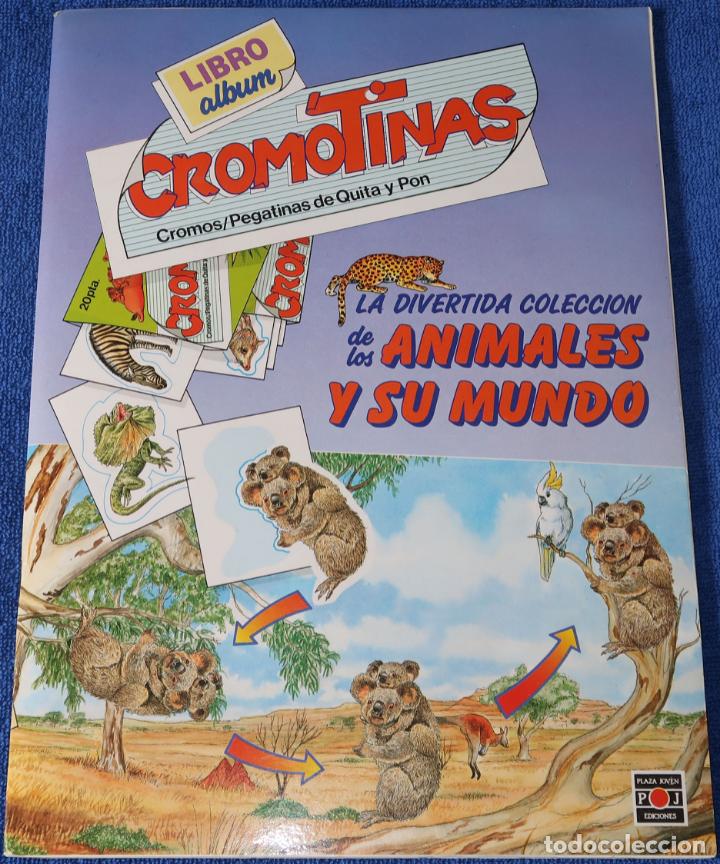 Collezionismo &Aacute;lbum: La divertida colecci&oacute;n se los animales y su mundo - cromotinas - Plaza Joven (1987) &iexcl;Completo!