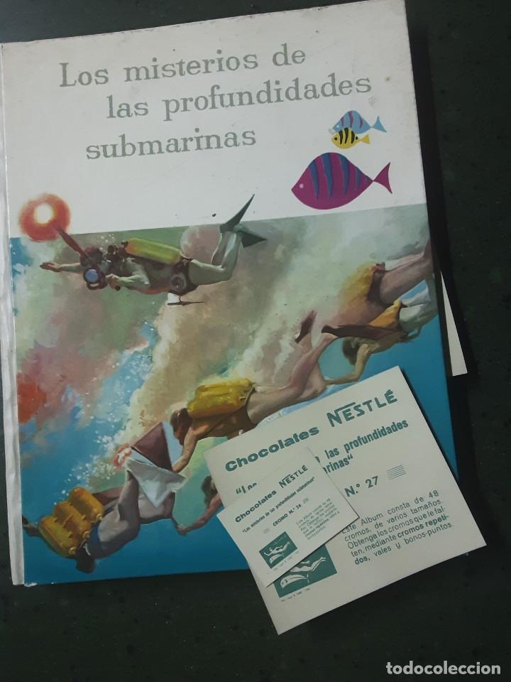 Collezionismo &Aacute;lbum: MISTERIOS DE LAS PROFUNDIDADES SUBMARINAS, ALBUM Y LOS 48 CROMOS SUELTOS E IMPECABLES, NESTL&Eacute;