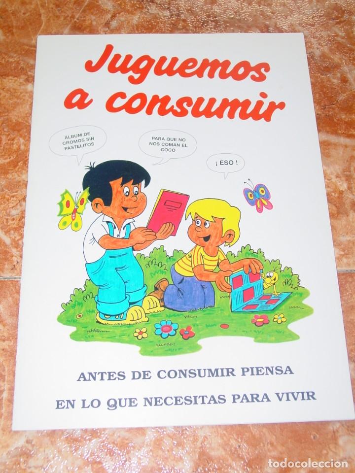 Collectionnisme Album: MUY RARO &Aacute;LBUM DE JUGUEMOS A CONSUMIR CON TODOS LOS CROMOS PEGADOS