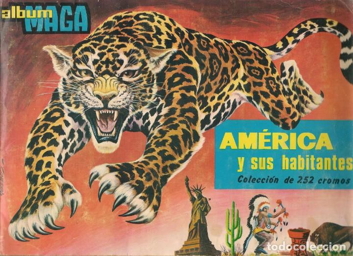 Colecionismo Caderneta: &Aacute;LBUM MAGA. AM&Eacute;RICA Y SUS HABITANTES. INCOMPLETO. FALTAN 11CROMOS. (P/C6)
