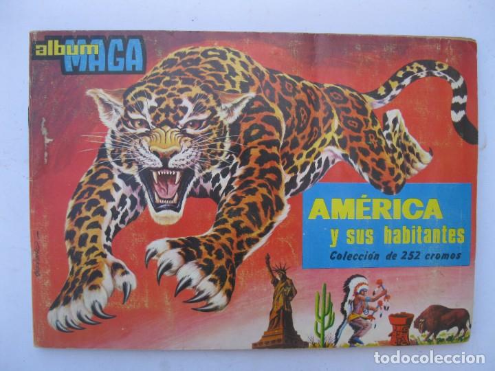 Colecionismo Caderneta: &Aacute;LBUM DE CROMOS - AM&Eacute;RICA Y SUS HABITANTES - COMPLETO - EDITORIAL MAGA - A&Ntilde;O 1968.