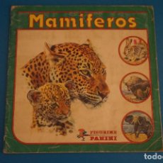 Coleccionismo Álbum: ÁLBUM COMPLETO DE MAMIFEROS AÑO 1980 DE PANINI. Lote 279369473