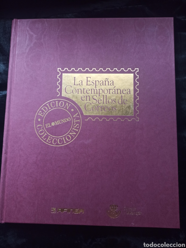 Colecionismo Caderneta: La Espa&ntilde;a Contempor&aacute;nea en Sellos de Correos Afinsa &Aacute;lbum El Mundo, Completo 102 sellos