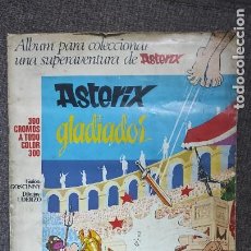 Coleccionismo Álbum: ÁLBUM CROMOS ASTÉRIX GLADIADOR BRUGUERA 1969. COMPLETO. Lote 286799838