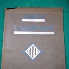Coleccionismo Álbum: ALBUM SEGELLS 1933 CATALUNYA- EDICIO GENUINAMENT CATALANA DE PROPAGANDA RACIAL.CON 325 CROMOS DE 400. Lote 288009673