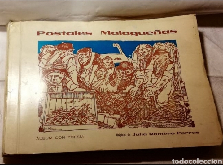 Sammeln Sammelalbum: &Aacute;lbum de poes&iacute;a y postales de M&aacute;laga de 1970