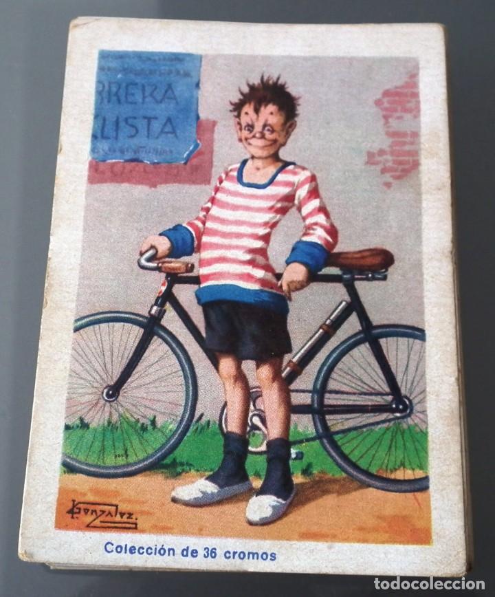 Colecionismo Caderneta: COLECCI&Oacute;N COMPLETA DE 36 CROMOS - LAS HAZA&Ntilde;AS DE PEDALITO - EDITADA POR CHOCOLATES AMATLLER