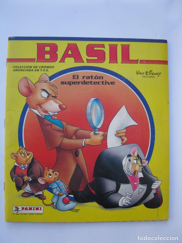 Colecionismo Caderneta: &Aacute;LBUM DE CROMOS - BASIL, EL RAT&Oacute;N SUPERDETECTIVE - COMPLETO - PANINI - A&Ntilde;O 1986.