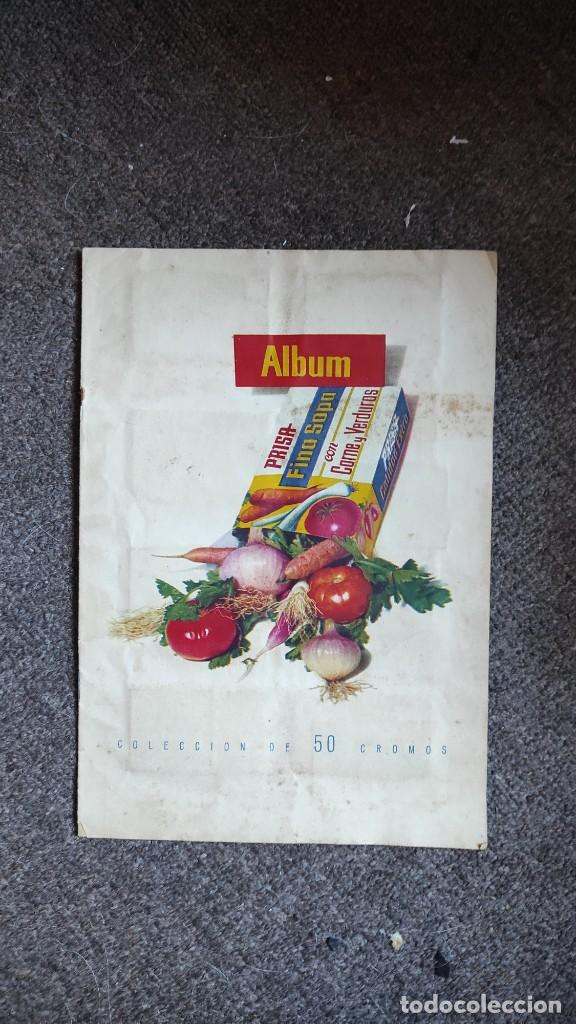 Collectable Albums: Album Prisa fina sopa con carne y verduras, completo, trenes, autom&oacute;viles y aviones