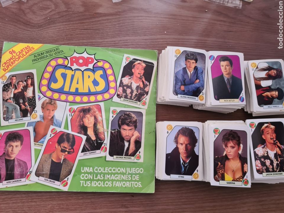Collectionnisme Album: POP STARS ESTE TELEBANCO POP BARAJS AZUL ROJA . + 600 CROMOS/CARTES DE REGALO