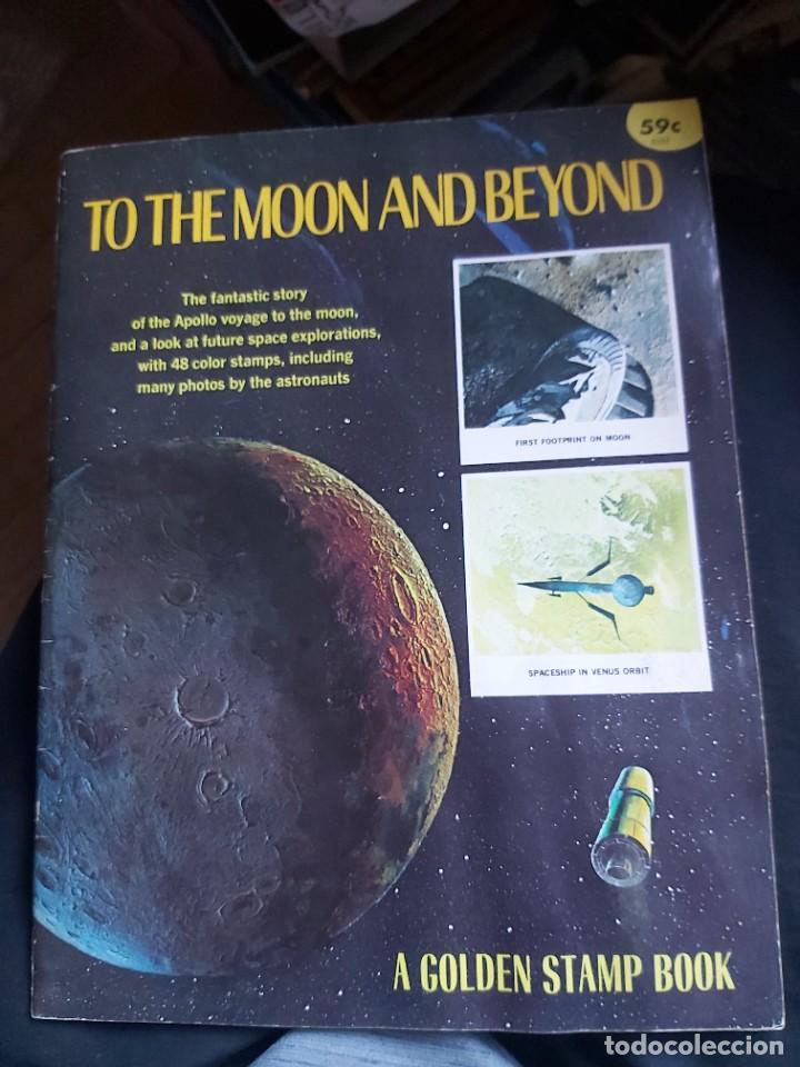Collectable Albums: ALBUM DE CROMOS THE MOON AND BEYOND A GOLDEN STAMP BOOK COMPLETO BUEN ESTADO