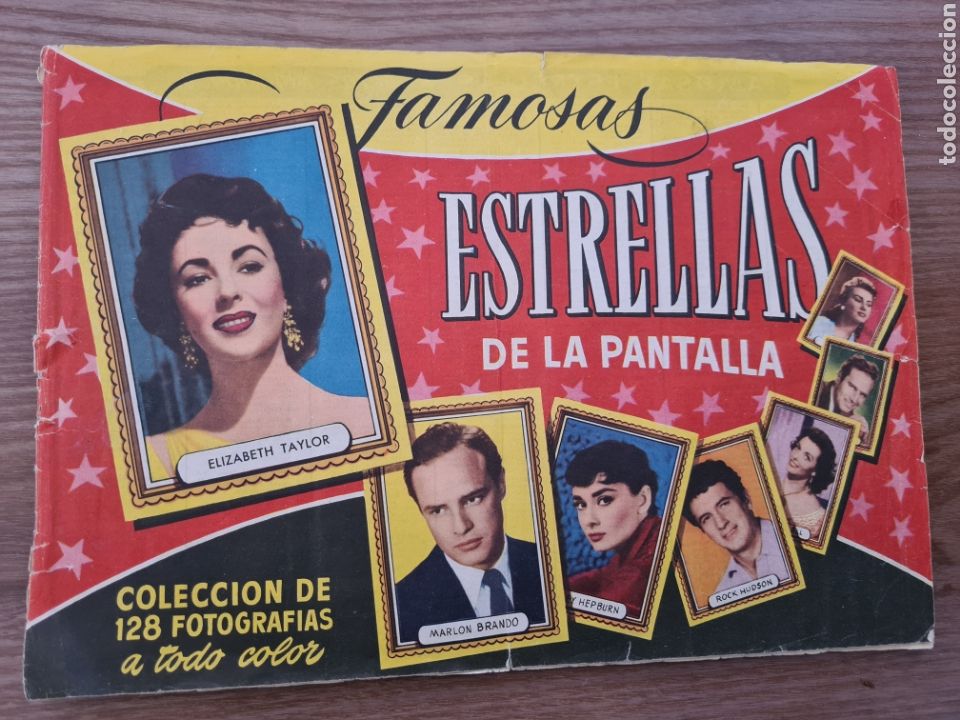 Collectable Albums: FAMOSAS ESTRELLAS DE LA PANTALLA MARILYN MONROE SINATRA HAYWORTH BOGART HUDSON CURTIS DOUGLAS LOREN