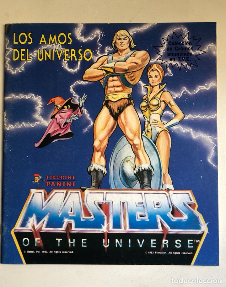 Collectable Albums: &Aacute;lbum Vac&iacute;o Amos del Universo HE-MAN Panini versi&oacute;n Espa&ntilde;ola 1983