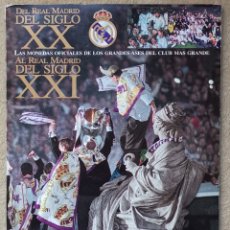 Coleccionismo Álbum: ALBUM DE CROMOS MONEDAS COMPLETO DEL REAL MADRID DEL SIGLO XX AL REAL MADRID DEL SIGLO XX FÚTBOLAS. Lote 312747013